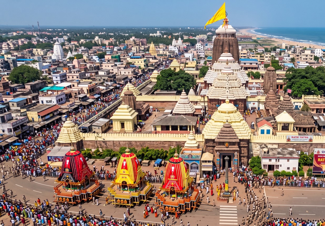 Security Alert at Puri Srimandir Ahead of Rath Yatra; Kolkata Man Detained for Allegedly Flying Drone Over Temple
